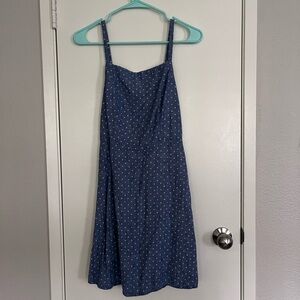Old Navy Blue and White Sleeveless Sundress